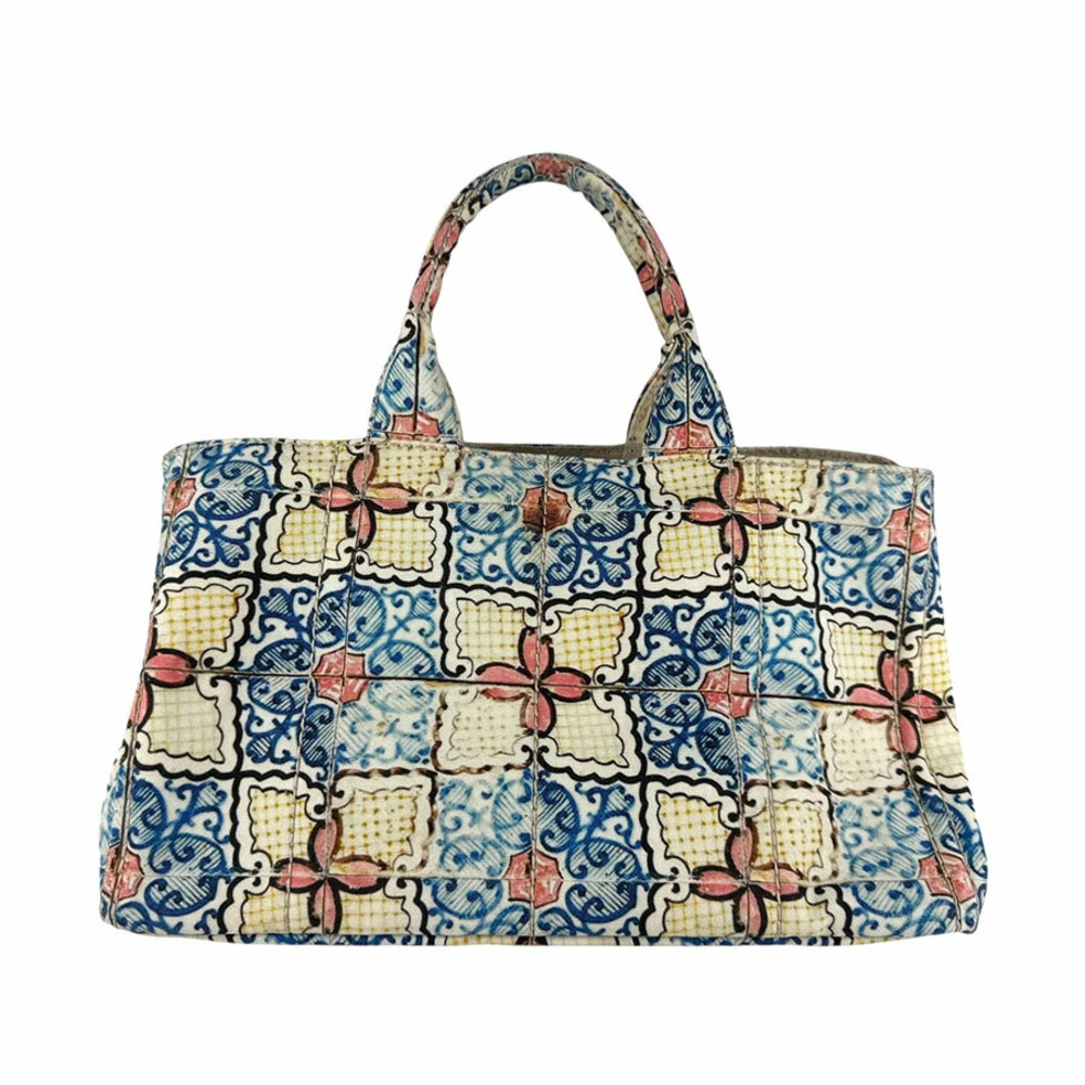 Prada Canapa Canvas Multicolor Handbag